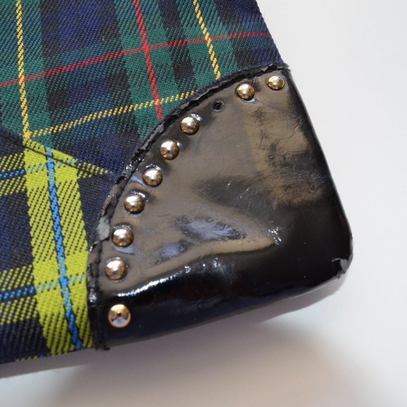 Mac Tartan Plaid Green Crossbody Bag - Picture 4 of 4